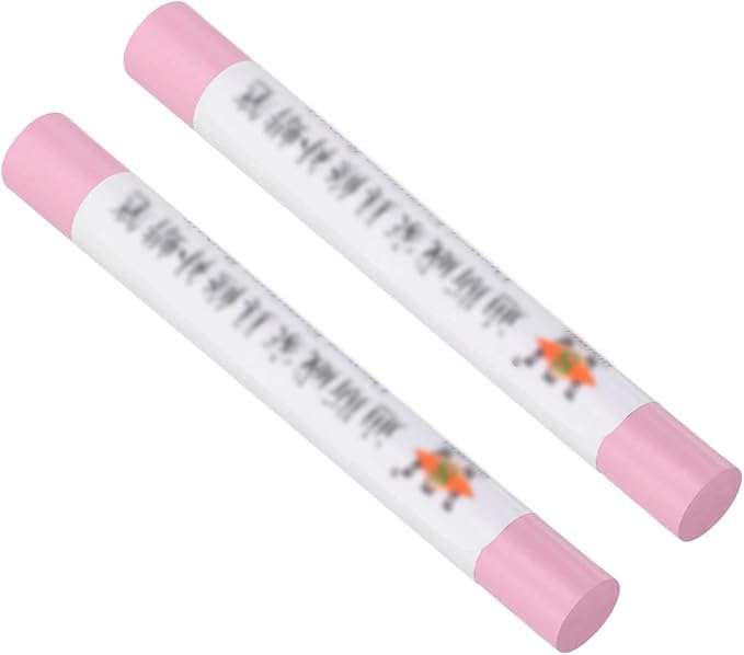 Unifizz Wood Wax Filler Stick, Furniture Crayons Wooden Repair Filler Stick Touch Up Wax Paint Pens for Scratches Holes Floor Laminate Carpenters Tables Desks, Pale Pink,2 Count