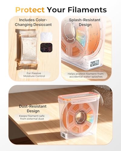 YOOPAI Pro Filament Storage Box with Temperature & | Home Organization - Image 5