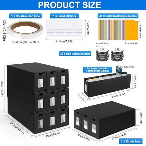 Trading Card Storage Box for Commander Display, 9000+ - Image 4