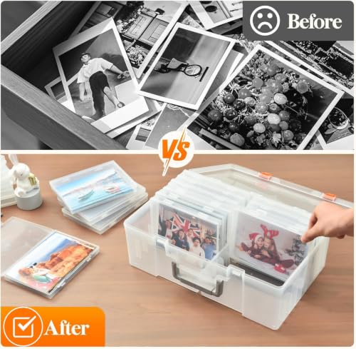 18-Pack Extra Large 5 x 7 Photo Storage Box, Fully | Home Organization - Image 5