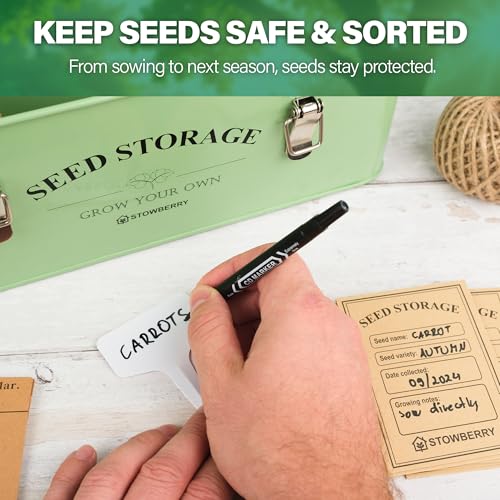 Seed Storage Box Organiser - Seed Tin with Over 200 Accessories - Image 6