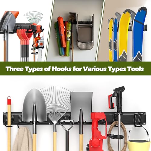 Garden Tools Organizer Garage Storage Wall Mount,48 Inches - Image 7
