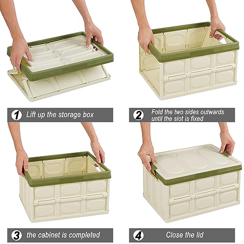 Phyllia Foldable Storage Boxes with Lids, 3 Pack | Home Organization - Image 8