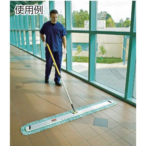 Rubbermaid Commercial Products HYGEN Microfiber Quick-Connect Mop Frame 17 inch Silver for Janitorial/Professional/Industrial Cleaners for Heavy-Duty Floor Cleaning/Mopping/Dusting,(Pack of 6)