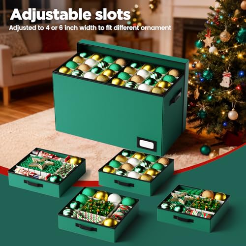 Christmas Ornament Storage Box Store 128 Ornaments, Extra - Image 5