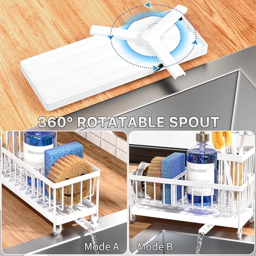 Cisily Sponge Holder for Kitchen Sink, Sink Caddy Organizer - Image 3
