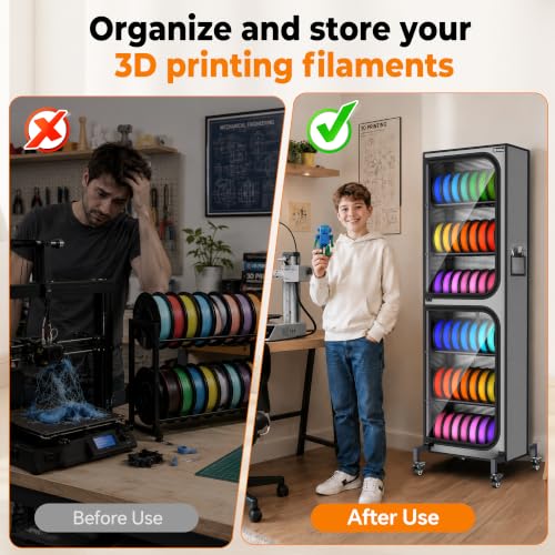 Orionix 6-Tier Heavy-Duty 3D Printer Filament Storage - Image 7