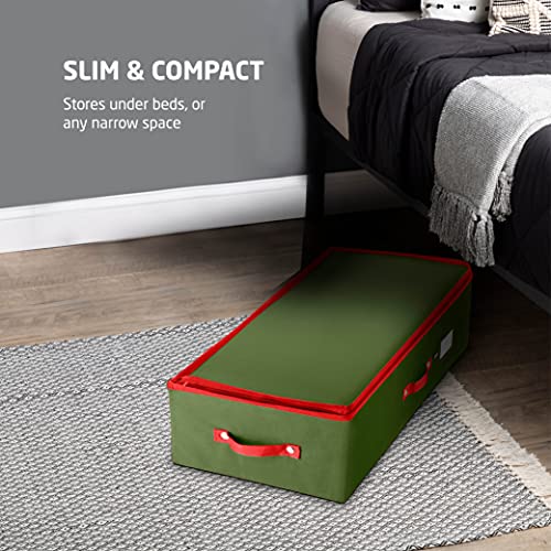 ZOBER Underbed Christmas Ornament Storage Box - Stores 64 - Image 5