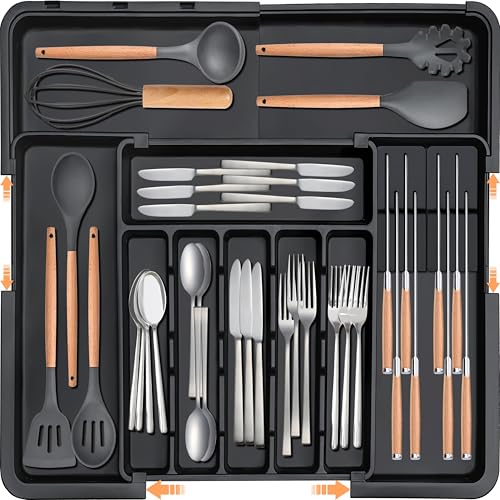 Homecor Silverware Organizer - Expandable Large Kitchen Drawer - Image 2