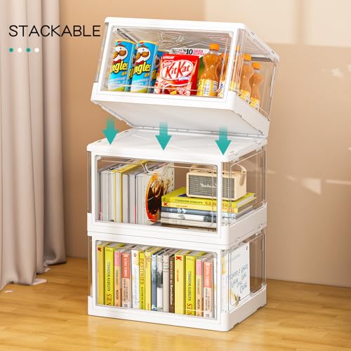SNSLXH Clear Storage Bins with Lids, Stackable Storage Bins - Image 7