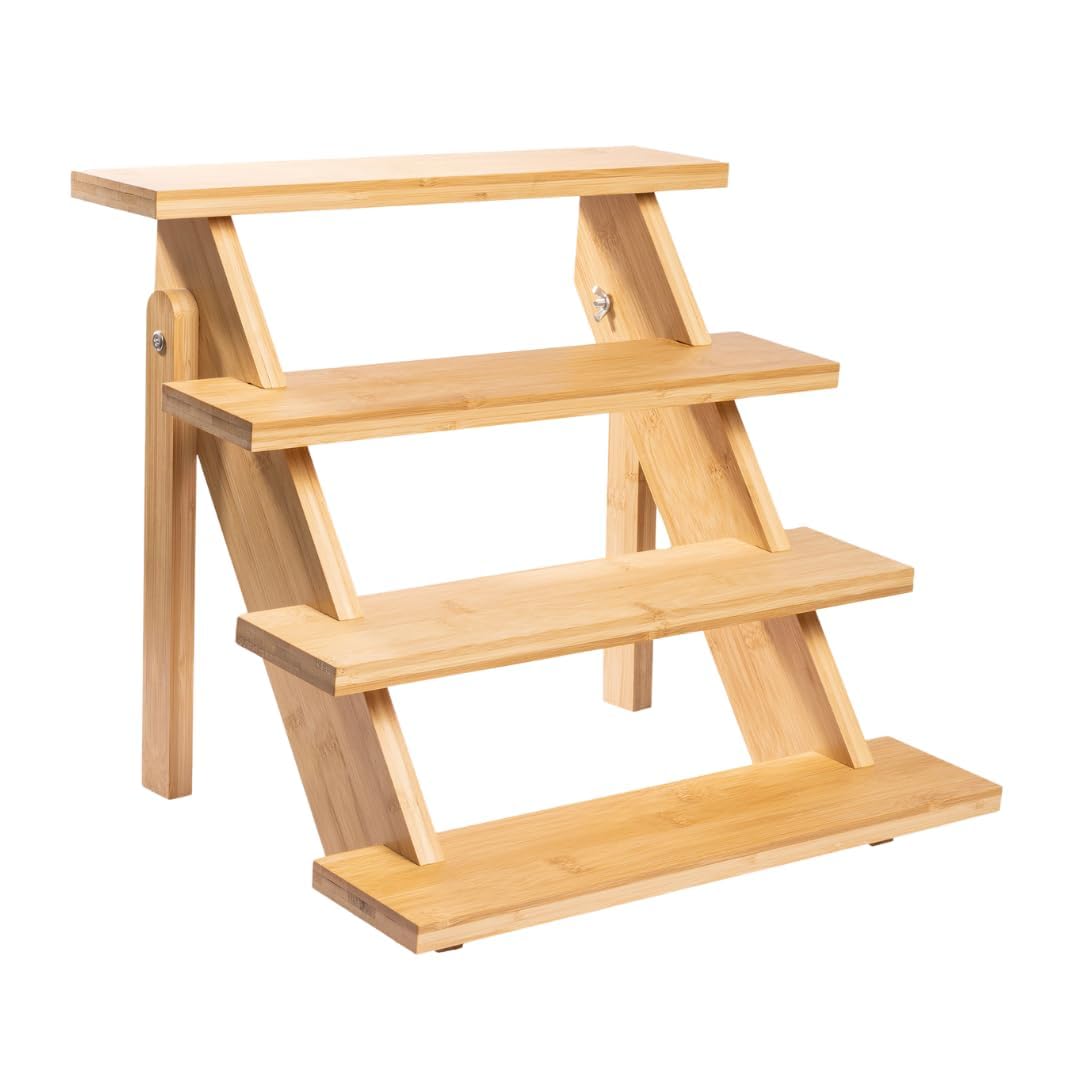 4-Tier Wood Cupcake Stand, Durable & Easy to Assemble Cupcake - Image 1