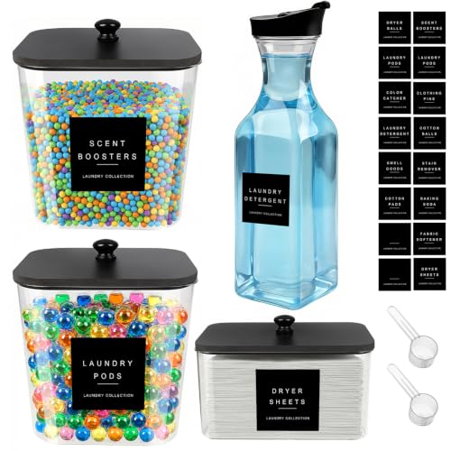 POLRAI Laundry Pod Containers and Dryer Sheet Holder - Image 2