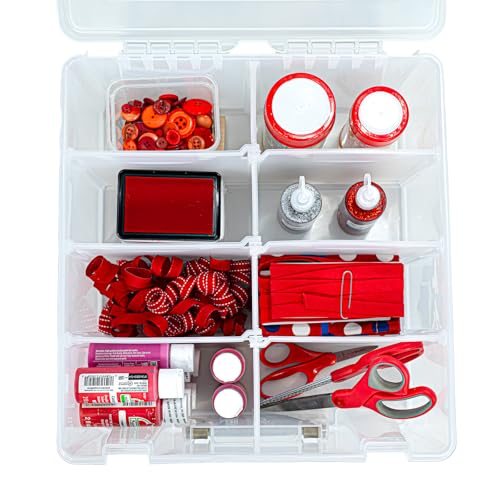 ArtBin Super Satchel Double Deep, 8-Compartment Craft Box, Gold - Image 5
