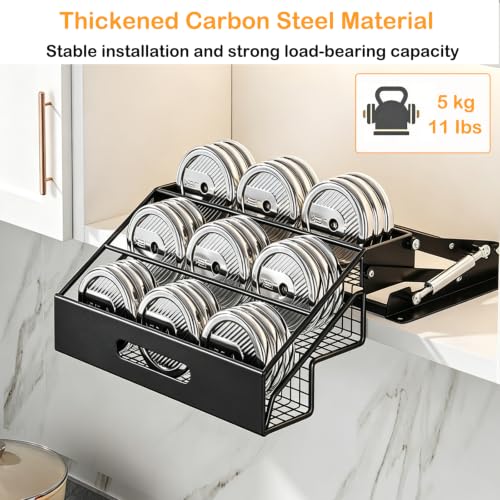 15.7" Pull Down Spice Rack 3 Tier Drop Down Cabinet - Image 6