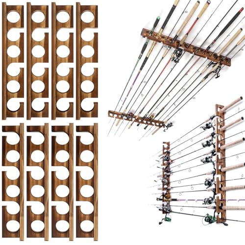 Fishing Rod Holder,Wall or Ceiling Mounted Pole Rack Garage - Image 2