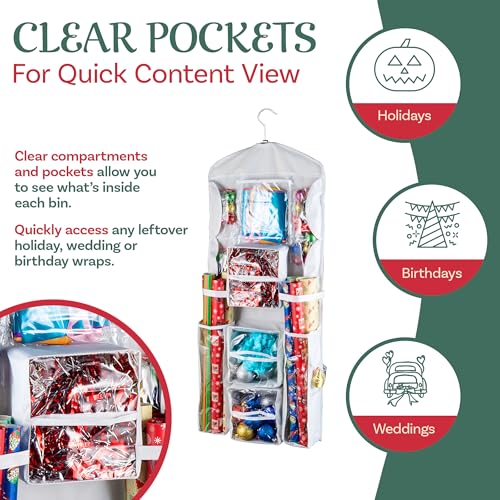 Wrapping Paper Storage Organizers- 2 Pack- Dual Sided - Image 4