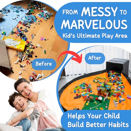 XL Toy Storage Organizer with Play Mat - Storage Bag/Box - Image 3