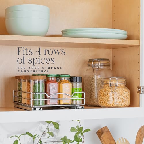 Pull Out Spice Rack for Cabinet, Spice Organizer 8-3/8"W - Image 3