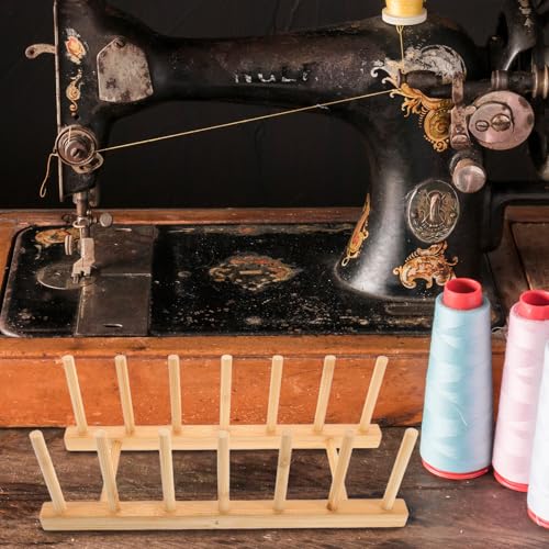 NUOBESTY Wooden Thread Holder Sewing Spool Storage Rack - Image 7