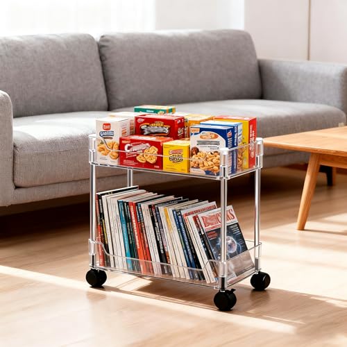 Betoveren 2 Tier Utility Rolling Cart Storage Organizer - Image 2