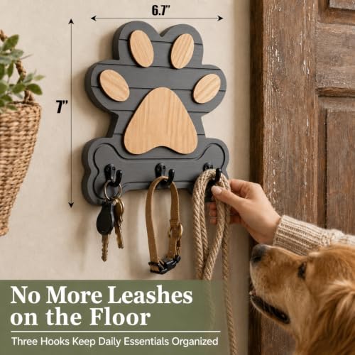 2pcs Dog Leash Holder for Wall, Dog Leash Holder - Image 3