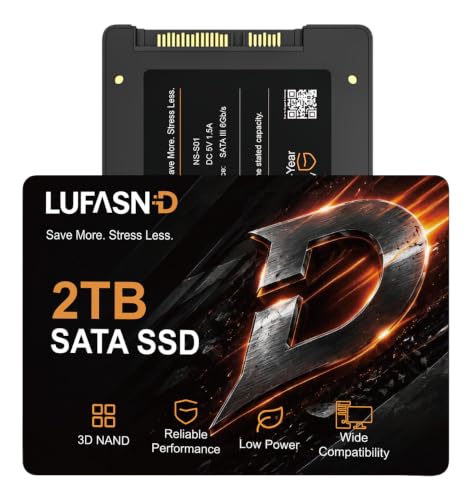 Internal 2TB SATA SSD, 2.5 Inch SSD SATA III 6Gb/s - Image 2