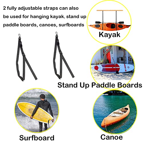 Kayak Wall Hanging Storage Strap Kayak Hoist Sling SUP - Image 3