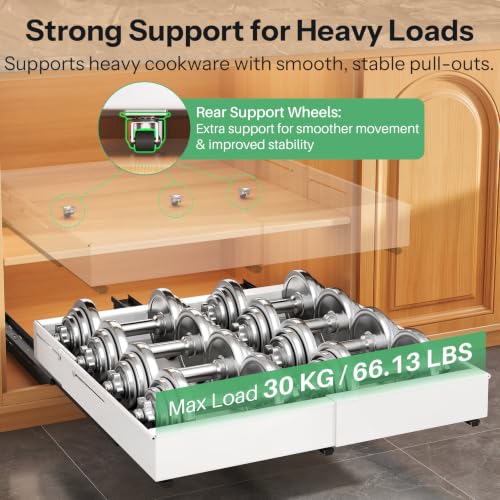 2 Pack Pull Out Cabinet Organizer, Expandable Width - Image 6