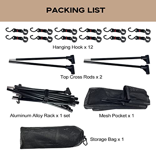 Sutekus Cookware Hanging Rack Collapsible Multifunction - Image 6