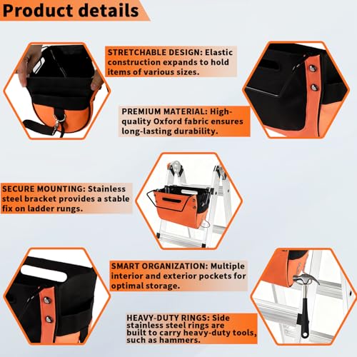 Ladder Cargo Hold Tool Pouch for Little Giant Ladder (15040-001) - Image 5