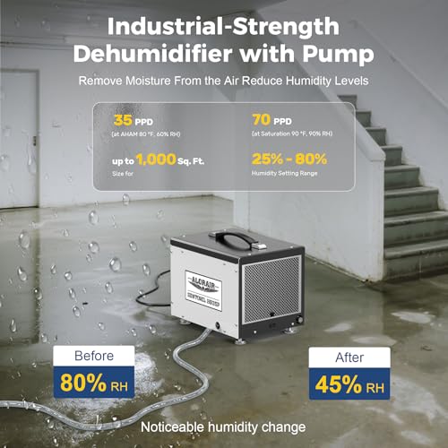 ALORAIR Smart Wi-Fi 70 Pints Crawlspace Dehumidifier - Image 6
