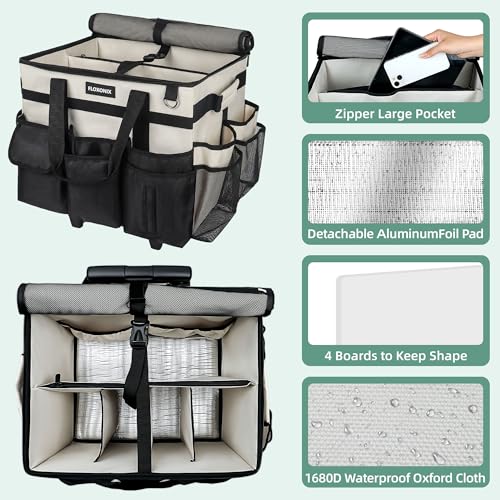 Large Rolling Cleaning Caddy Bag with Wheels, with D | All Products - Image 5