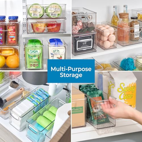 iDesign Clear Plastic Stackable Storage Bin Organizer - Image 5