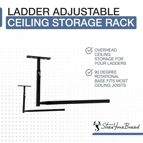 StoreYourBoard Adjustable Overhead Ladder Rack – Garage - Image 5