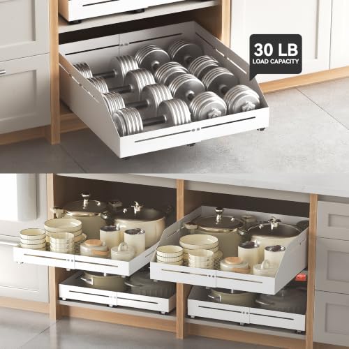 Pull Out Cabinet Organizer 15.8"-23"D&12.5"-21"W Raised - Image 7