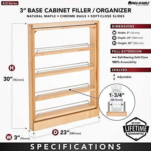 Rev-A-Shelf Kitchen Cabinet Pullout Base Filler | Home Organization - Image 4
