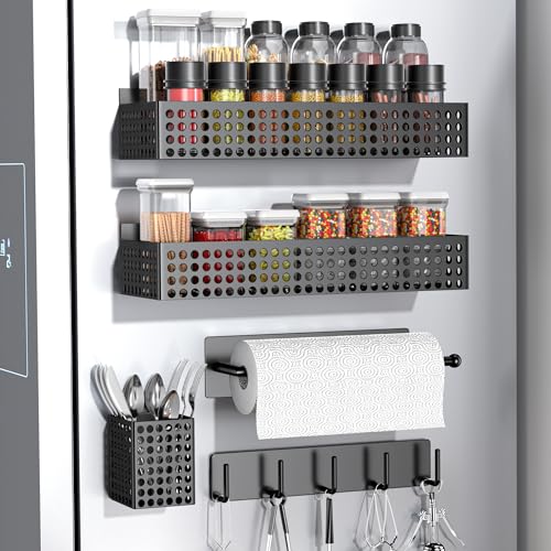 Magnetic Spice Rack for Refrigerator Set of 5 for Kitchen - Image 2