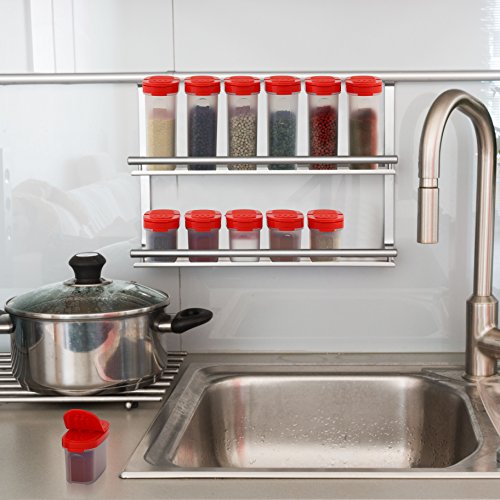 SIGNORA WARE Spice Jars with Lids -8 and 4 oz Refillable Empty - Image 5