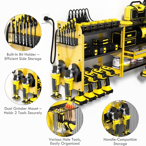 KSVO Large Power Tool Organizer Wall Mount with Locking - Image 5