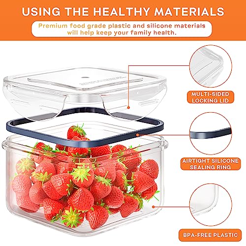 40 PCS Food Storage Containers with Lids Airtight (20 Containers - Image 3