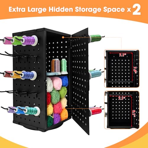 Metal 360° Fully Rotating Thread Rack, Detachable Thread - Image 5