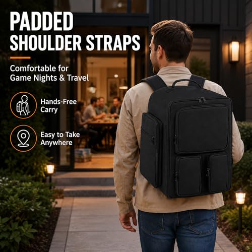 Abbylike Board Game Bag, Large Board Game Backpack | Travel Essentials - Image 5