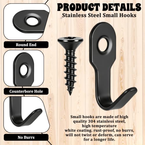 20Pcs Small Hook J Hooks for Hanging Mini Wall Hooks - Image 6