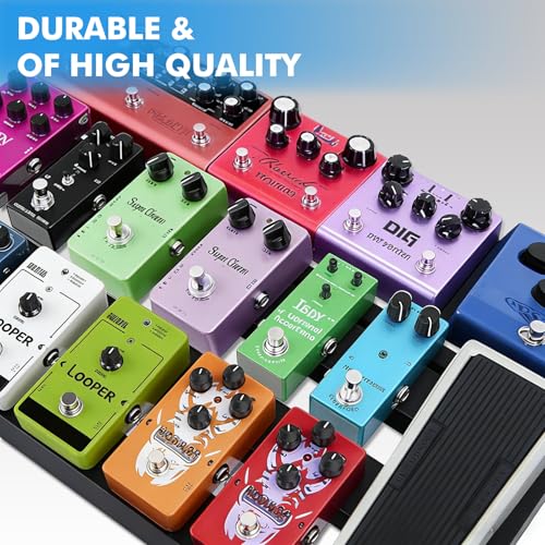 Guitar Pedal Board Aluminum Guitar Effect Pedal Board 18'' x - Image 6