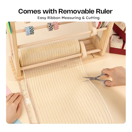 Ribbon Storage Rack, 4-Tier Ribbon Organizer Spool Holder - Image 7