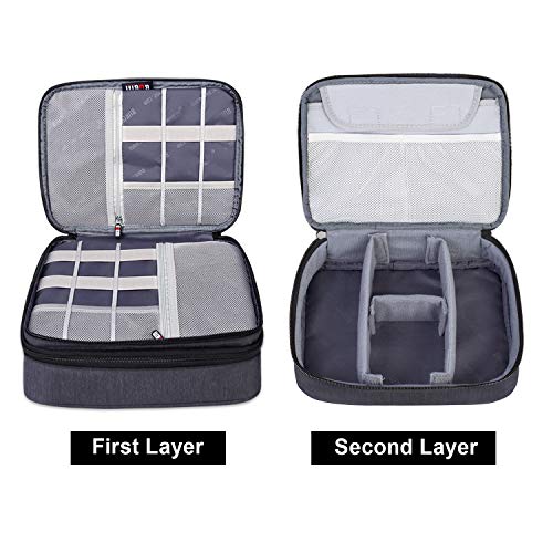 BUBM Electronic Organizer, Double Layer Travel Gear Bag - Image 4