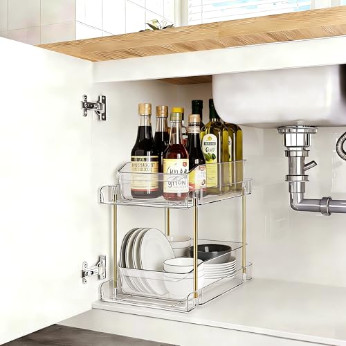 LAREKUN2pack 2-Tier Organizer & Storage Unit Stackable Bathroom - Image 3