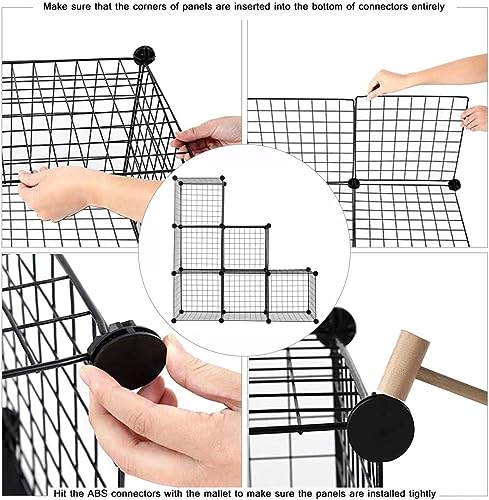 C&AHOME Wire Cube Storage, 6 - Cube Organizer Metal C Grids - Image 6