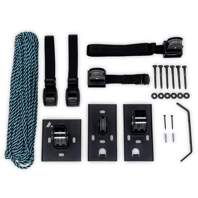 Teal Triangle Cargo Box Hoist, Garage Pulley Lift System - Image 5