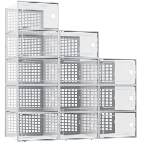 Kuject XX-Large Shoe Storage Boxes 12 Pack, Clear St | All Products - Image 2